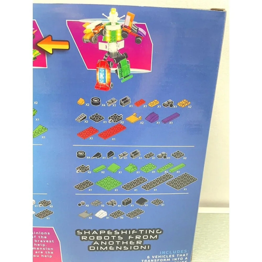 Block Tech 7-in-1 Robo Machines Shape Shifting Robots 152pcs Brick Building